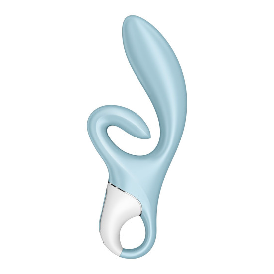 Вибратор-кролик с двойным отростком и 3 мощными моторами, синий Satisfyer Touch Me Blue