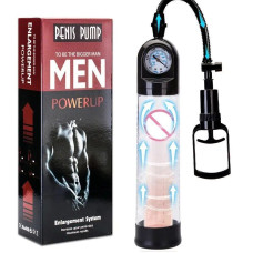 Вакуумная помпа со стрелочным манометром и ручным насосом Men Powerup Pump