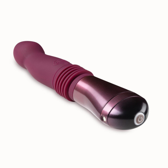 Пульсатор с рельефной поверхностью, красный Temptasia by Blush Trixie Thrusting Dildo Wine Red