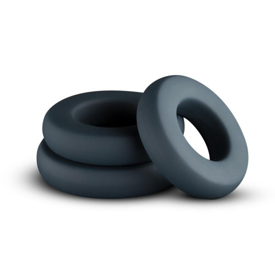 Набір з трьох важких ерекційних кілець Boners 3-Piece Hefty Cock Ring Set