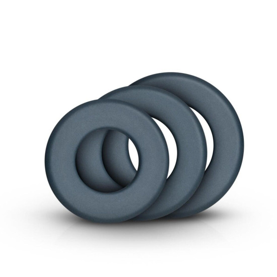 Набір з трьох важких ерекційних кілець Boners 3-Piece Hefty Cock Ring Set