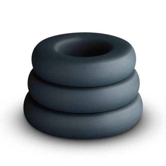 Набір з трьох важких ерекційних кілець Boners 3-Piece Hefty Cock Ring Set
