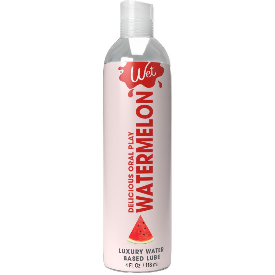 Їстівна змазка для оральних пестощів зі смаком кавуна Wet Oral Play Watermelon, 118 ml