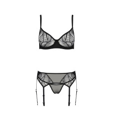 Комплект, чорний Passion LEAFA SET black, L/XL