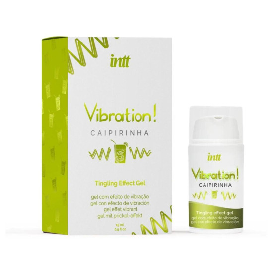 Жидкий вибратор со вкусом коктейля Кайпиринья Intt Vibration Caipirinha, 15 ml