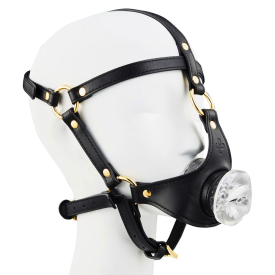 Маска-сбруя для орального секса Lockink Sevanda Blowjob Head Harness