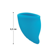 Багаторазова менструальна чаша, діаметр 4 см, об'єм 20 ml, бірюзова Fun Factory Fun Cup Size A