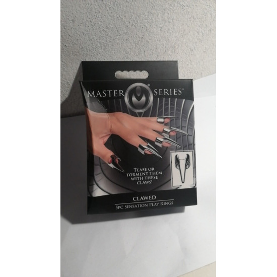 Master Series Five-Piece Sensation Claw Rings - Silver - набор колец с когтями (мятая упаковка)