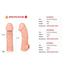 Насадка на член Kokos Cock Sleeve CS 002, L