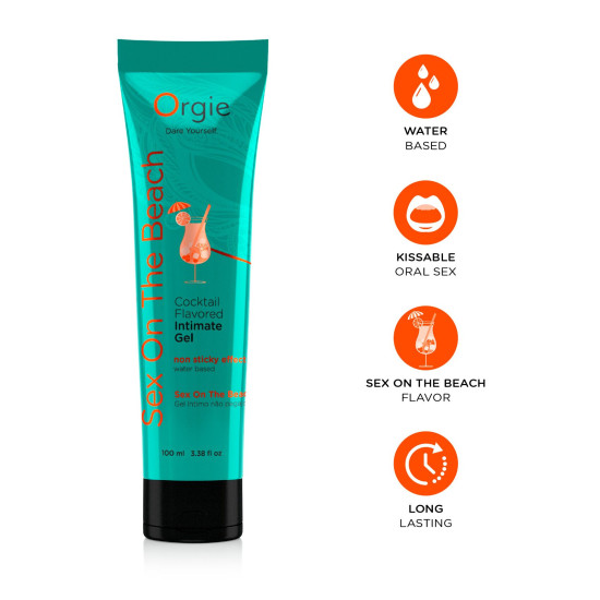 Лубрикант на водной основе Orgie Lube Tube Sex On The Beach, 100 ml
