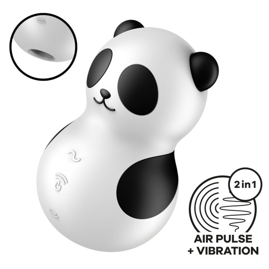 Вакуумный клиторальный стимулятор с вибрацией Satisfyer Pocket Panda