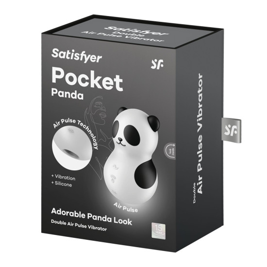 Вакуумный клиторальный стимулятор с вибрацией Satisfyer Pocket Panda