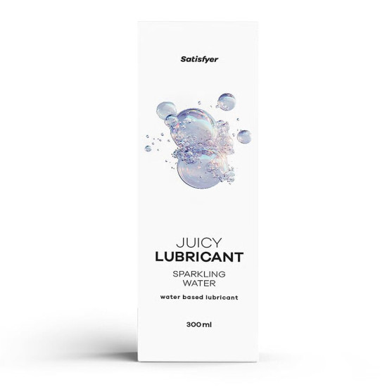 Лубрикант на водній основі з ефектом поколювання Satisfyer Juicy Lubricant Sparkling Water, 300 ml