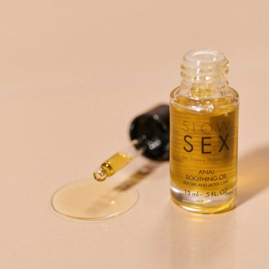 Успокаивающее масло для анального секса (до и после) Bijoux Indiscrets Slow Sex Anal Soothing Oil Before & After, 15 ml
