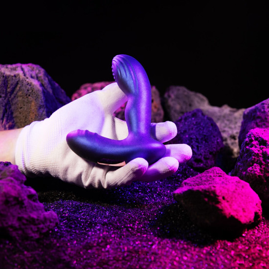 Анальная вибропробка с пульсацией Hueman Galaxy Tapping Buttplug
