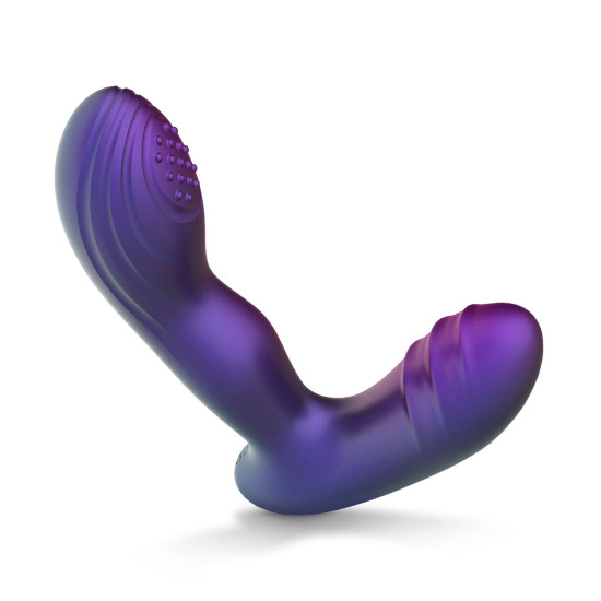 Анальная вибропробка с пульсацией Hueman Galaxy Tapping Buttplug