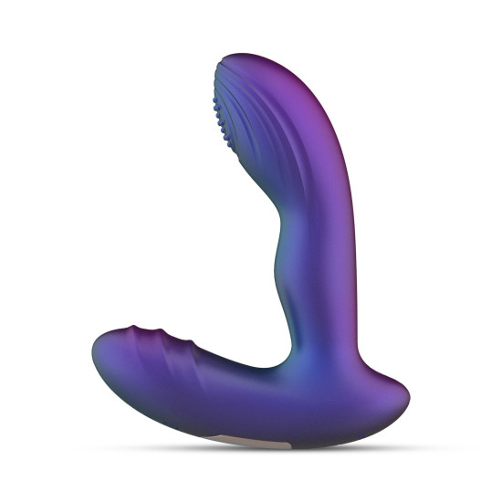 Анальная вибропробка с пульсацией Hueman Galaxy Tapping Buttplug