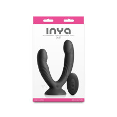 Подвійний ділдо з вібрацією, чорний NS Novelties INYA - Duet - Black
