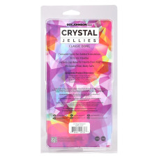 Дилдо, длина 19.1 см, радужный Doc Johnson Crystal Jellies - 7.5 Inch Dong - Rainbow