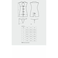 Еротичний костюм стюардеси Obsessive Stewardess 3 pcs costume grey S/M (пом'ята упаковка!!!)
