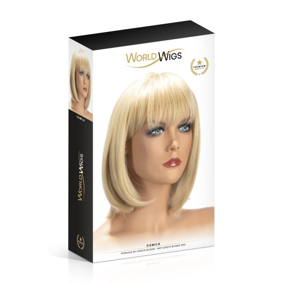 Парик средней длины, блонд World Wigs Camila Mid-Length Blonde (мятая упаковка!!!)