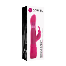 Вибратор-кролик с возвратно-поступательными движениями головки Dorcel Furious Rabbit