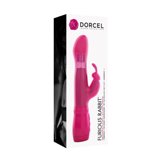 Вібратор-кролик зі зворотно-поступальними рухами головки Dorcel Furious Rabbit