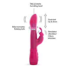 Вибратор-кролик с возвратно-поступательными движениями головки Dorcel Furious Rabbit