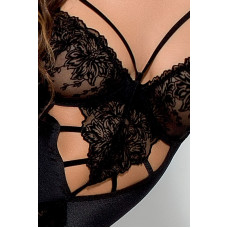 Боди монокини черного цвета HAYA BODY Passion Exclusive Black, L/XL