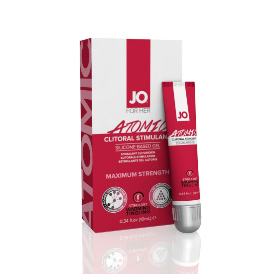Гель для стимуляции клитора с разогревающим эффектом JO Atomic Warming, 10 ml