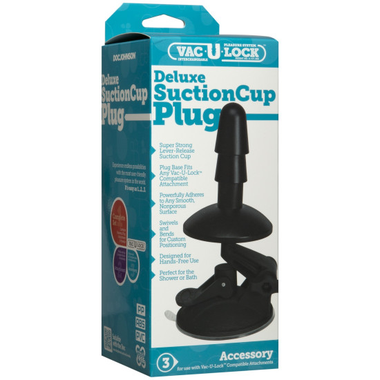 Крепление для душа с присоской для игрушек Doc Johnson Vac-U-Lock Deluxe Suction Cup Plug