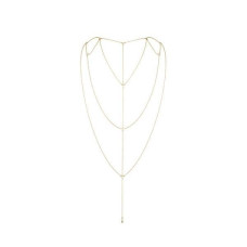 Украшение для тела - цепочка для спины и декольте, золотая Bijoux Indiscrets Magnifique Back and Cleavage Chain Gold