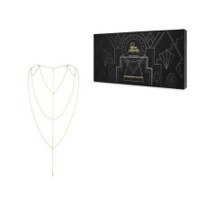 Украшение для тела - цепочка для спины и декольте, золотая Bijoux Indiscrets Magnifique Back and Cleavage Chain Gold