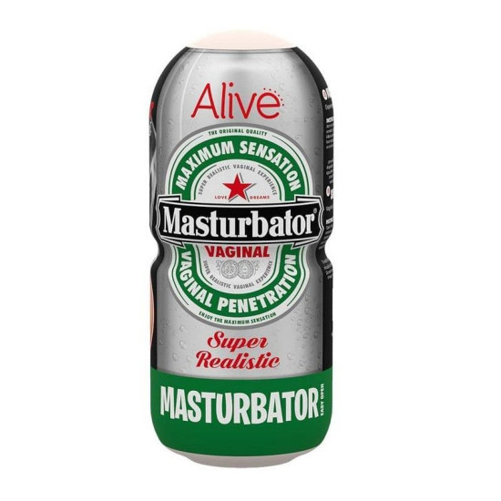 Мастурбатор-вагина в виде банки пива Alive Heineken Vagina