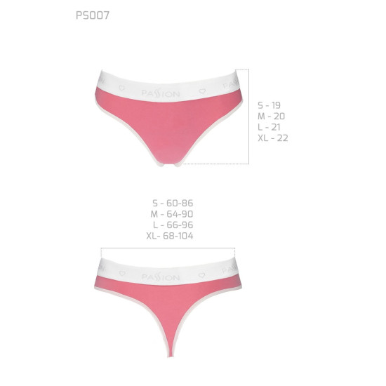 Спортивні трусики-стрінги, рожеві Passion PS007 Panties Pink, M