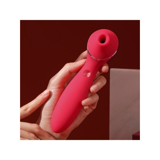 Вакуумний вібратор, червоний KisToy Polly Plus Red