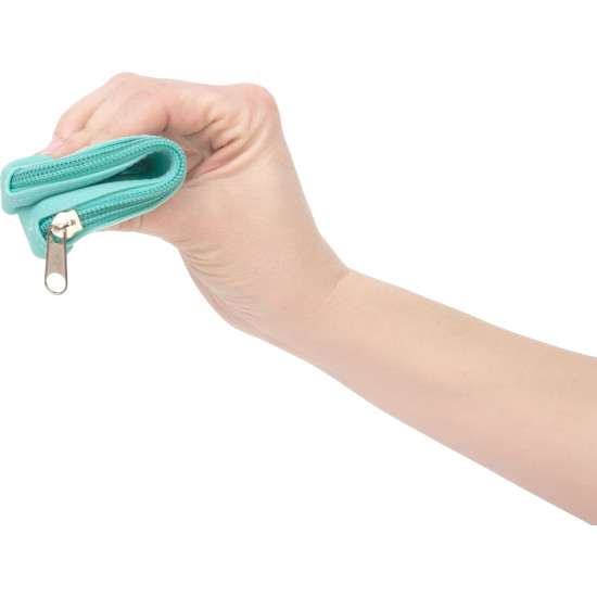 Сумка для хранения секс-игрушек, бирюзовая PowerBullet Silicone Zippered Bag Teal