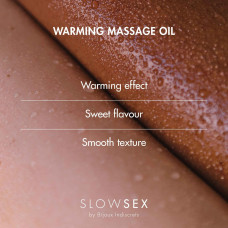 Їстівна масажна олія з розігрівальним ефектом Bijoux Indiscrets Slow Sex Warming Massage Oil, 50 ml
