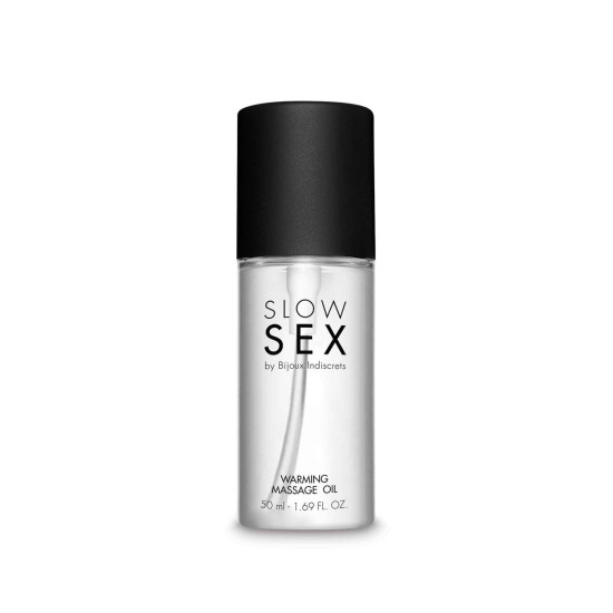 Съедобное массажное масло с разогревающим эффектом Bijoux Indiscrets Slow Sex Warming Massage Oil, 50 ml