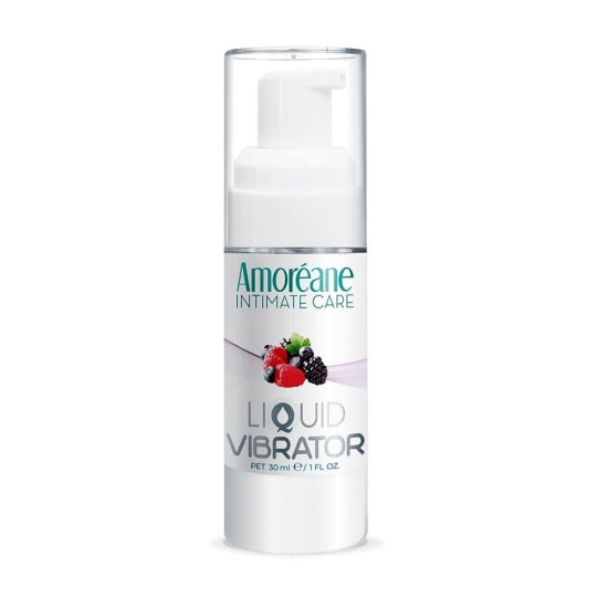 Смазка с эффектом жидкого вибратора и ароматом лесных ягод Amoreane Med Liquid Vibrator Berries, 30 ml