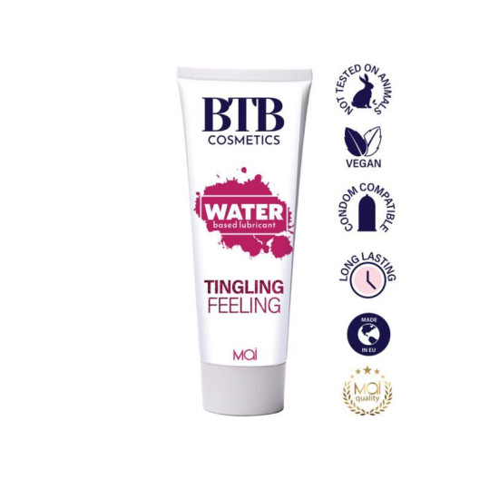 Лубрикант на водной основе с эффектом вибрации BTB Tingling Feeling, 100 ml
