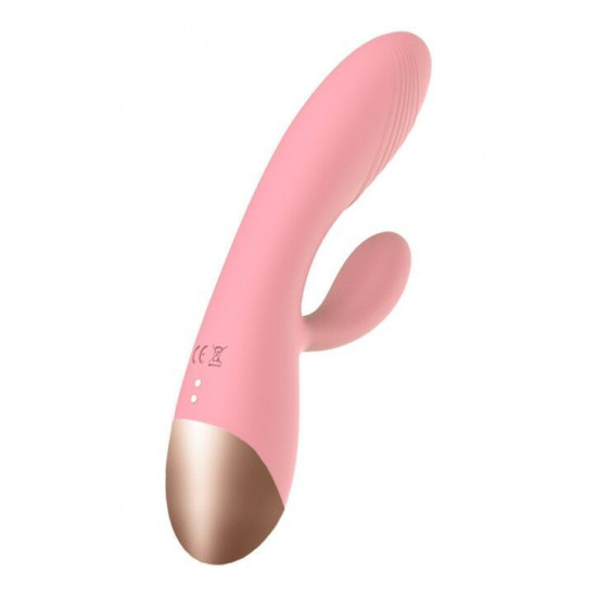 Вібратор-кролик, рожевий Wooomy Elali Pink Rabbit Vibrator