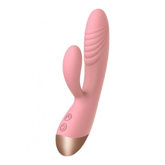 Вібратор-кролик, рожевий Wooomy Elali Pink Rabbit Vibrator
