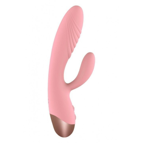 Вібратор-кролик, рожевий Wooomy Elali Pink Rabbit Vibrator