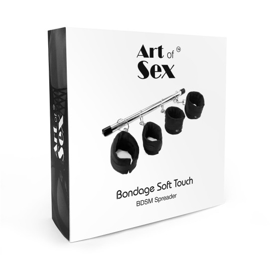 Колодка-распорка для рук и ног, черная Art of Sex Bondage Soft Touch BDSM Spreader Black