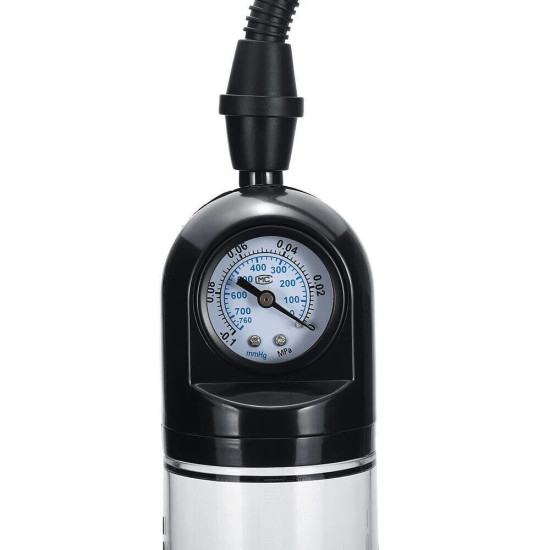 Вакуумна помпа зі стрілочним манометром і ручною «грушею» Men Powerup Pump
