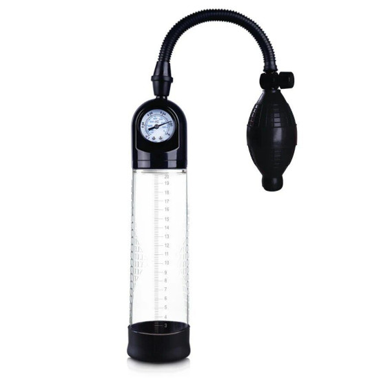 Вакуумна помпа зі стрілочним манометром і ручною «грушею» Men Powerup Pump