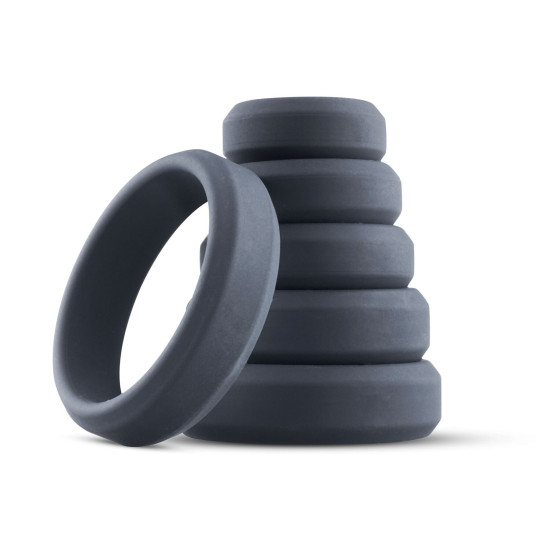 Набір із шести ерекційних кілець Boners 6-Piece Cock Ring Set