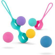 Набір вагінальних кульок з двома тримачами, маса 40, 50, 60 г PMV20 Vita Kegel Ball Set