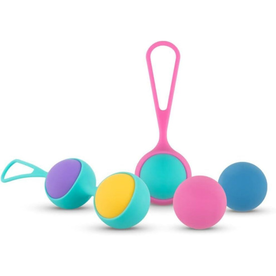 Набір вагінальних кульок з двома тримачами, маса 40, 50, 60 г PMV20 Vita Kegel Ball Set